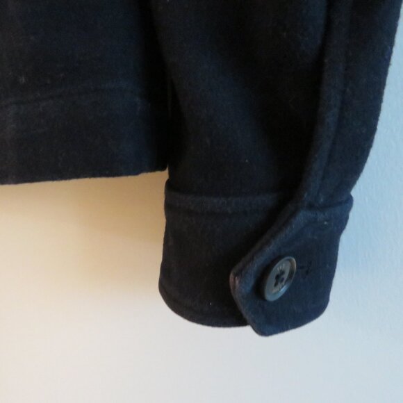 TED BAKER Huey Wool Blend Trim Fit Jacket in Navy Preppy Fall - Men's Size 3 / M - Picture 11 of 15